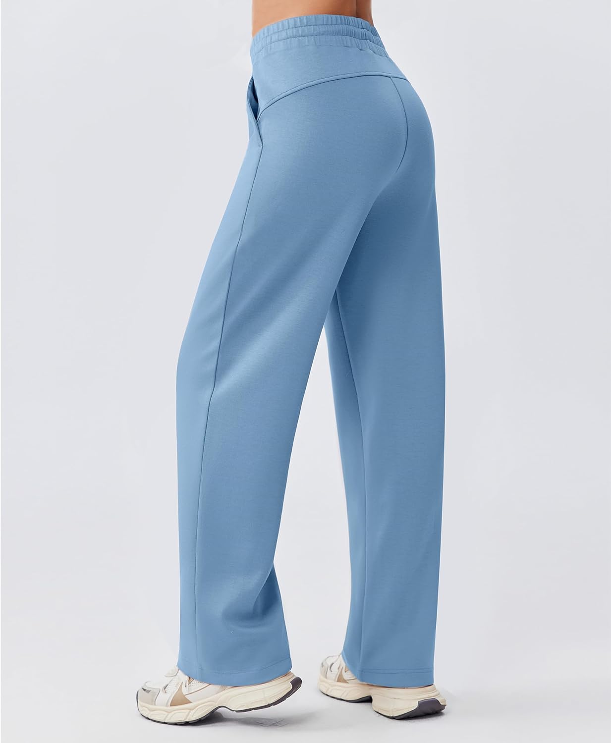 PINSPARK 2 Piece Sets for Women 1/2 Zip Sweatsuit Loose Fit Sweatshirt Straight Leg Pants 2025 Matching Outfit Fall Tracksuit - Image 5