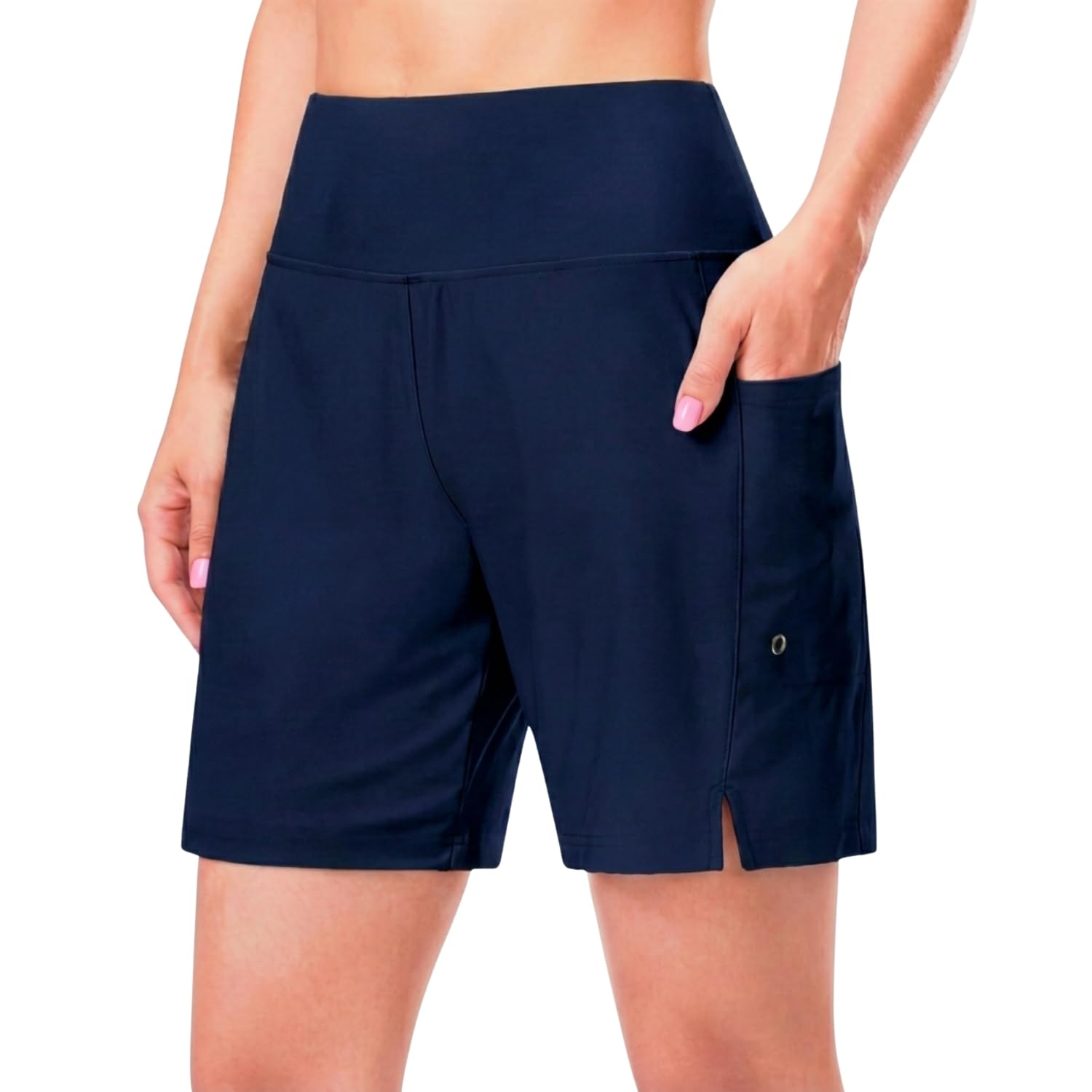 hurley women's 5"/7" high waisted swim shorts board shorts with liner