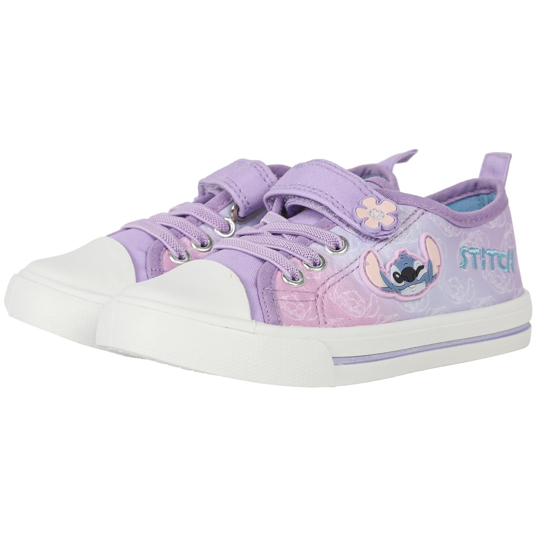 Disney A2Z 4 - Zapatillas deportivas de poliuretano con licencia oficial, con correa de cierre táctil y diseño floral exclusivo de A2Z 4 para niños, talla 8-1