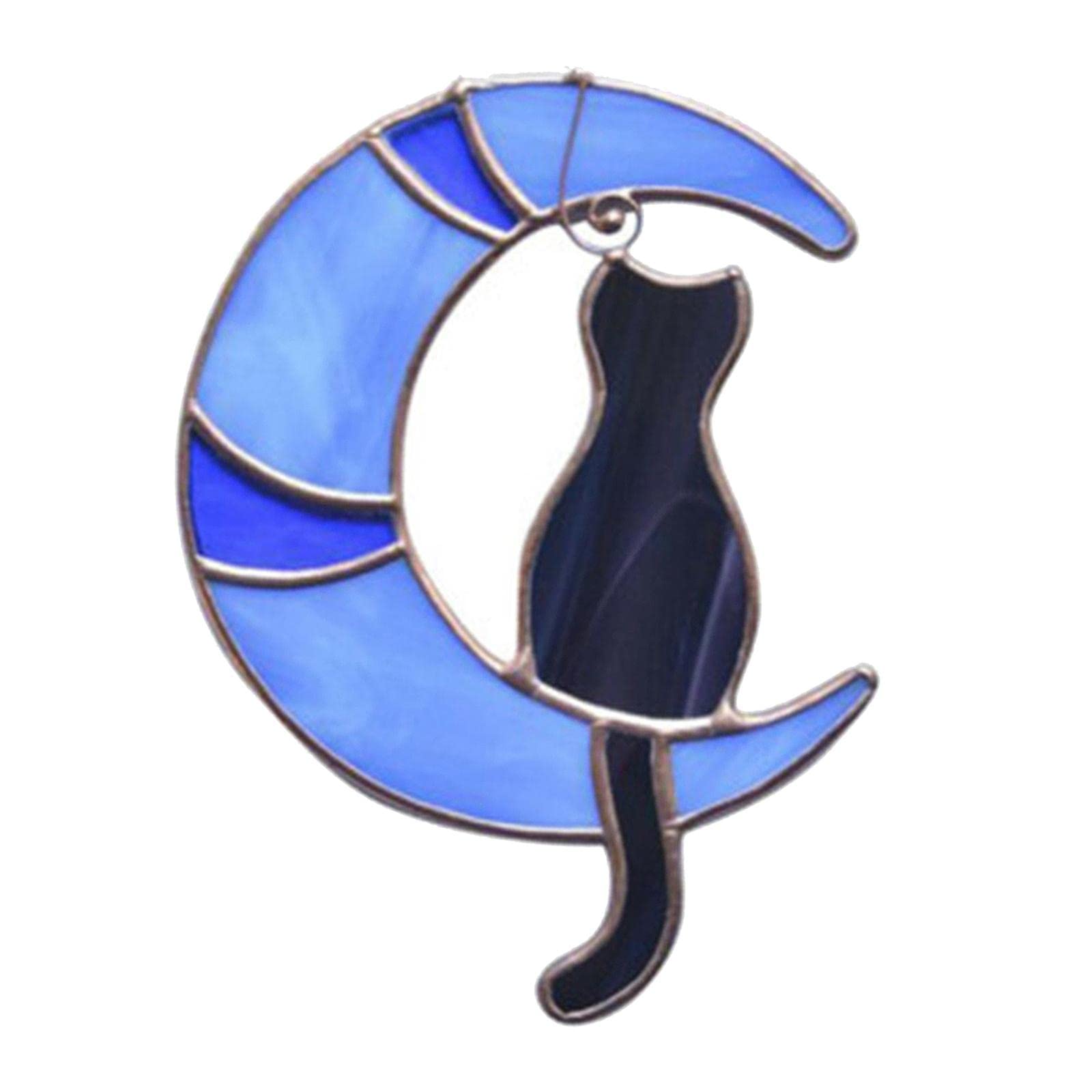 Acrylic Cat Hanging Suncatcher Decor Office Balcony Plants Tree Collections Blue-image-20