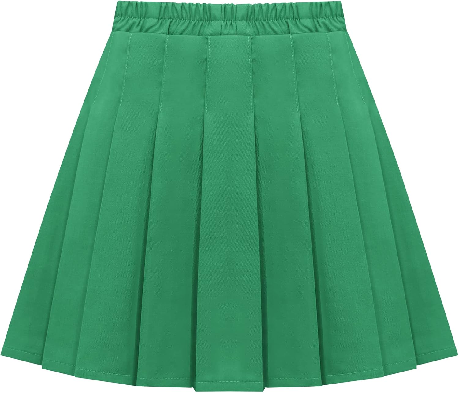 Happy Cherry Girls School High Waist Skirt Tennis Pleated Skirt A Line Lightweight Skater Skirt Performance Uniform Skirt Cute Soft Scooter Skirt Green M