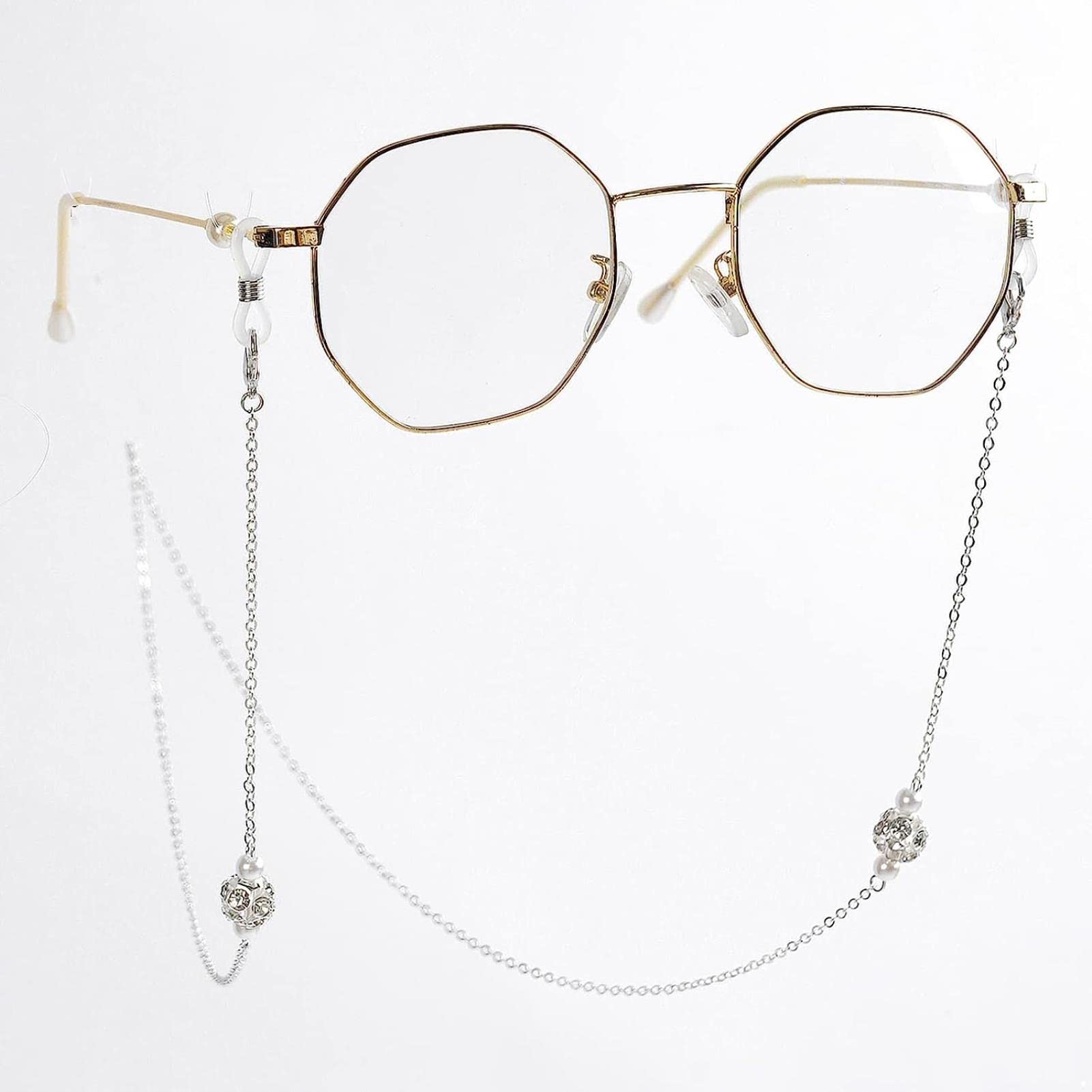 REVAHI 2pcs s Cadenas de anteojos Gafas de Sol Correa Gafas de Lectura Cordones Cordones Retenedor de Gafas para Mujeres