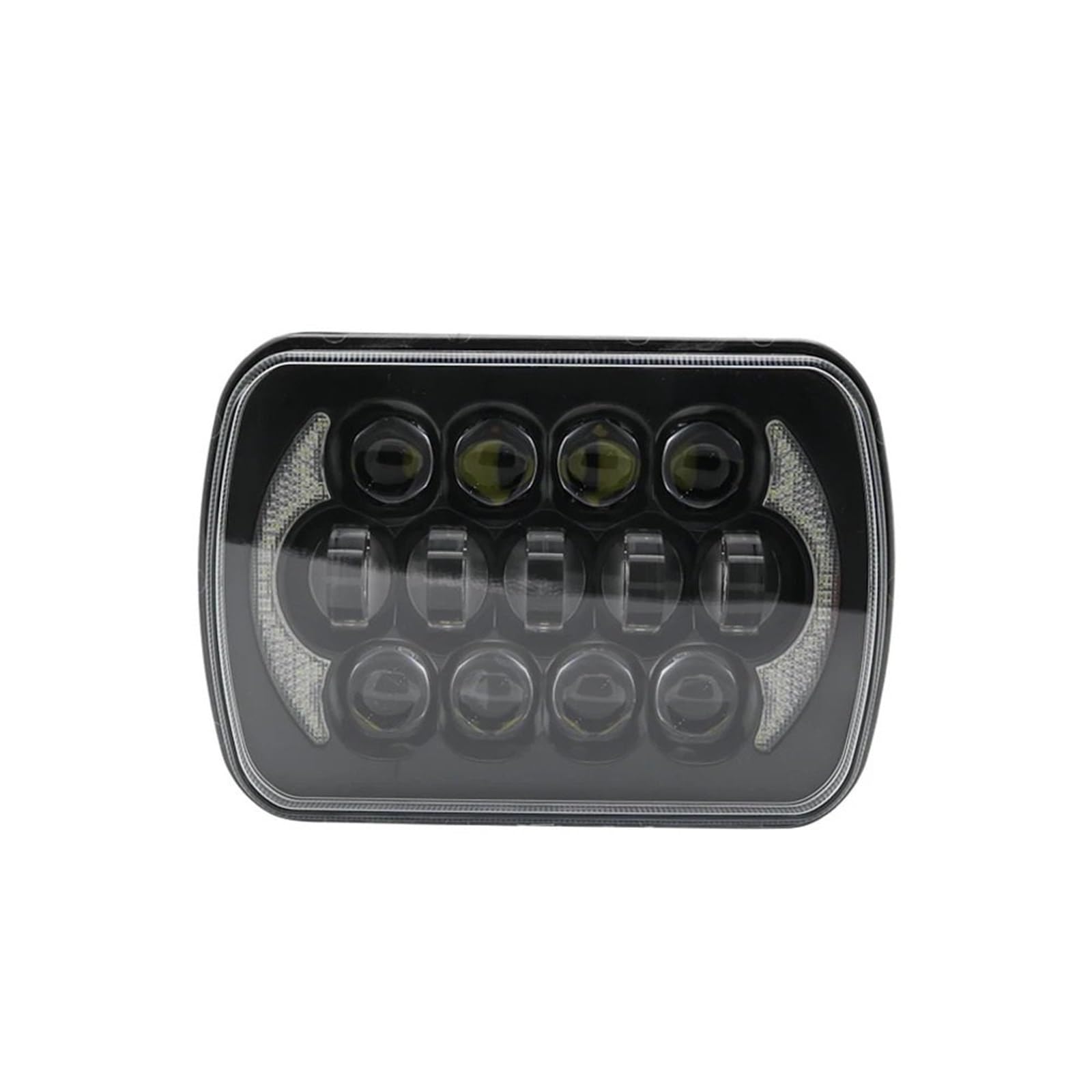Reflektor dalekosiężny Uniwersalne reflektory kwadratowe LED Hi-Lo Beam 7x6 „5X7” Białe DRL H6054 H5054 Reflektor LED