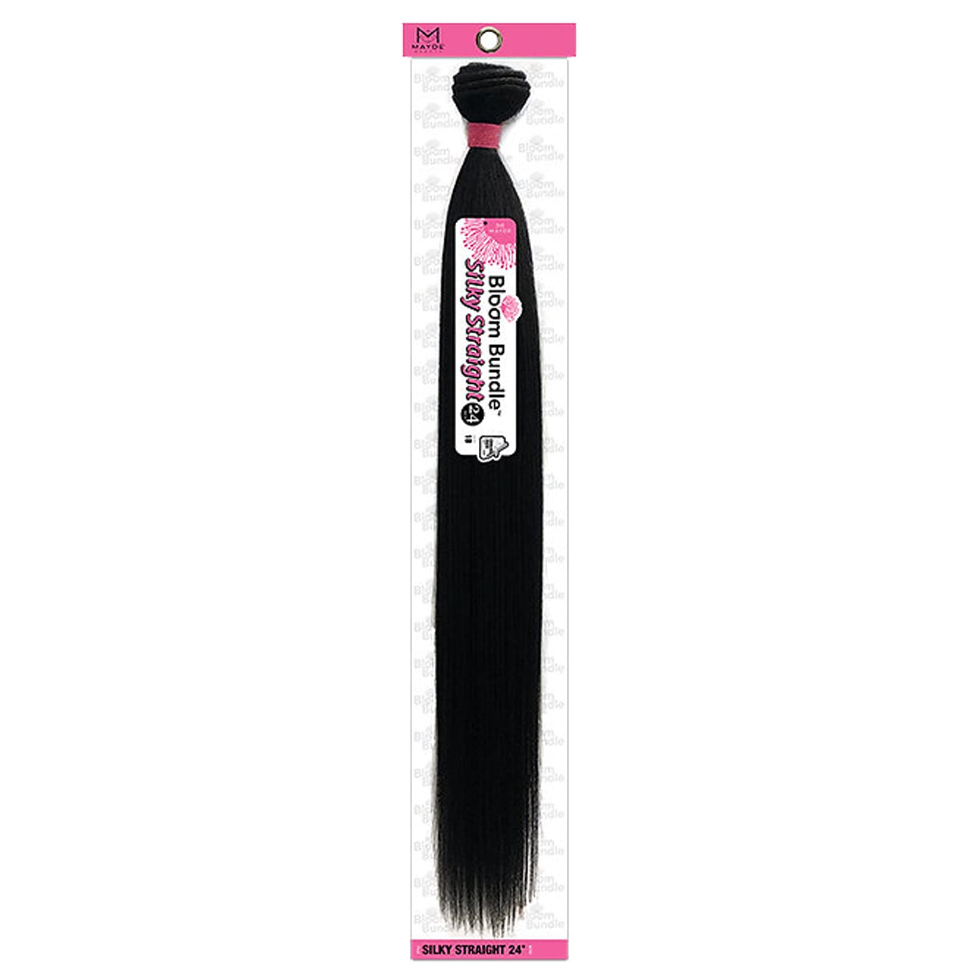 Mayde Beauty Bloom Bundle Weaving SILKY STRAIGHT 24'' (1B), 1.0 Count
