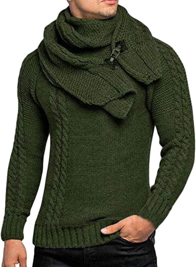 COOFANDY Herren Pullover Zopfstrick - Warm & Stylisch Für Den Winter