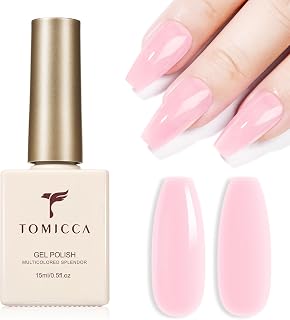 TOMICCA ジェルネイル 15ml UV/LED対応 、ピンクカラーパース 透明感のあるネイルアート 初心者&プロ適用