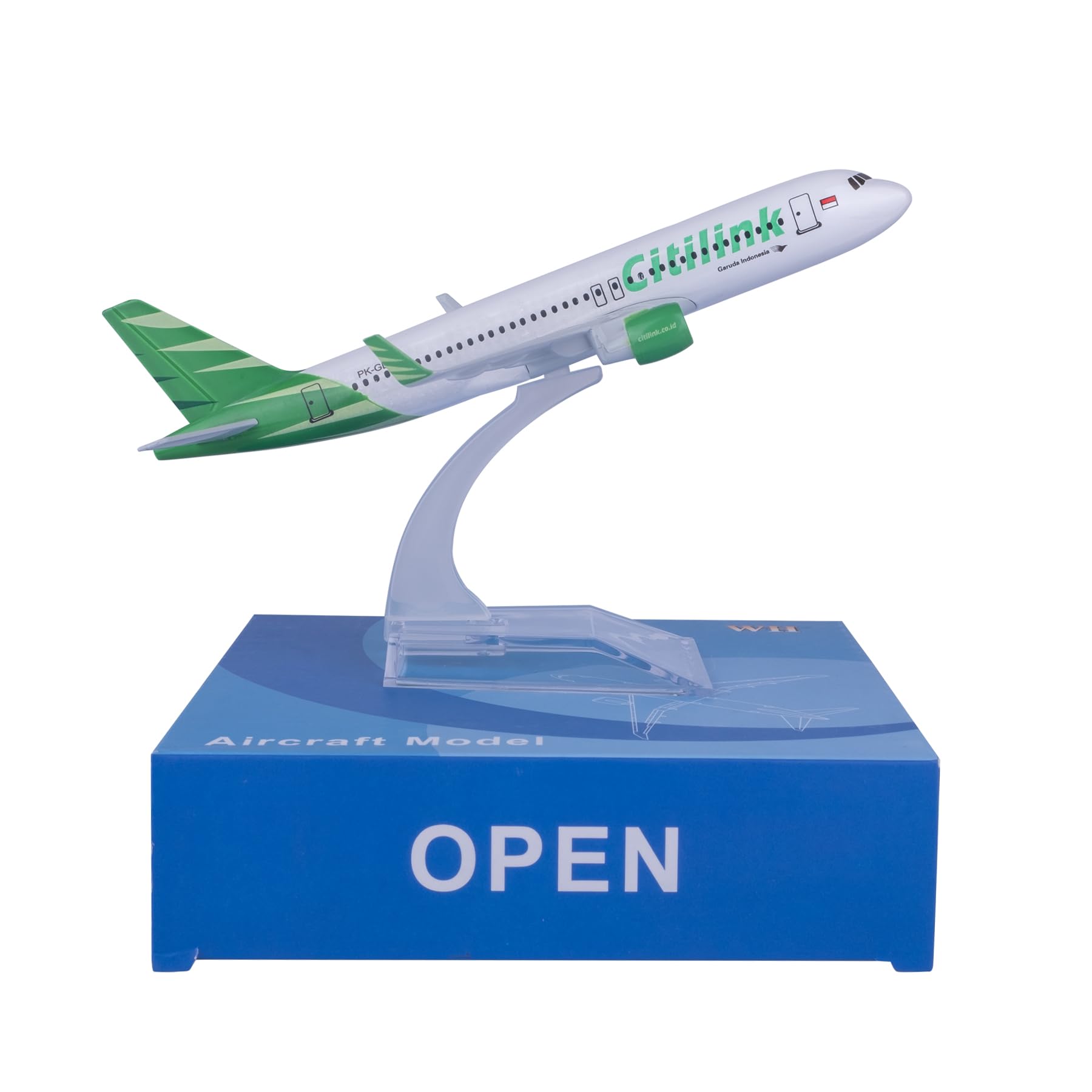 1/400 Scale Model Citilink 320 Model Plane Diecast Model Airplanes for adults Die-cast Airplanes for Home/Office Décor