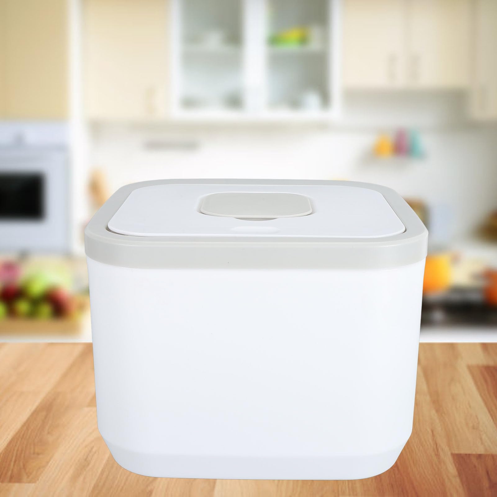 Contenitore per Riso Ermetico con Coperchio per Organizzazione di Grande capacità Scatola Portaoggetti Impilabile in ABS Sicuro 1 unità (Capacità di 15 kg/33,1 libbre)