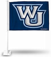 Vista 89 de Rico Industries Bandera de coche de doble cara de la NCAA, gran accesorio para automóvil