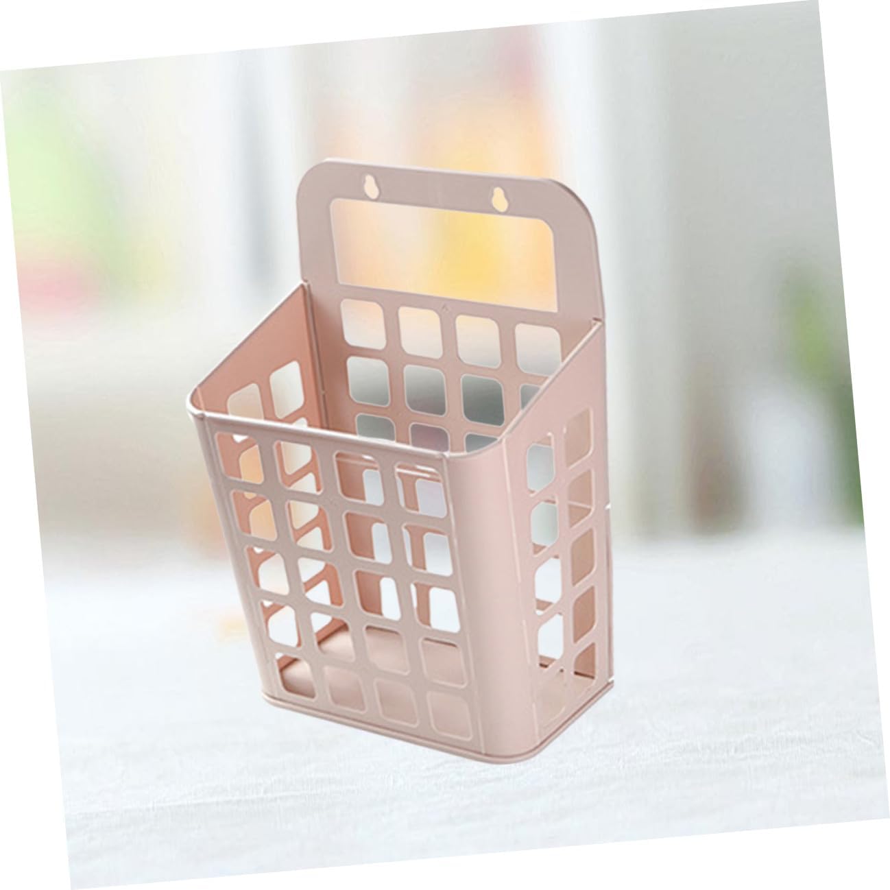 Foldable Plastic Laundry Basket Hanging Wall Storage Organizer for Clothes Towels Small Random Color Household Laundry Container Space Saver Random Color