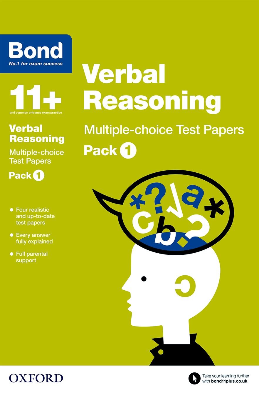Bond 11+: Verbal Reasoning: Multiple-choice Test Papers: Pack 1