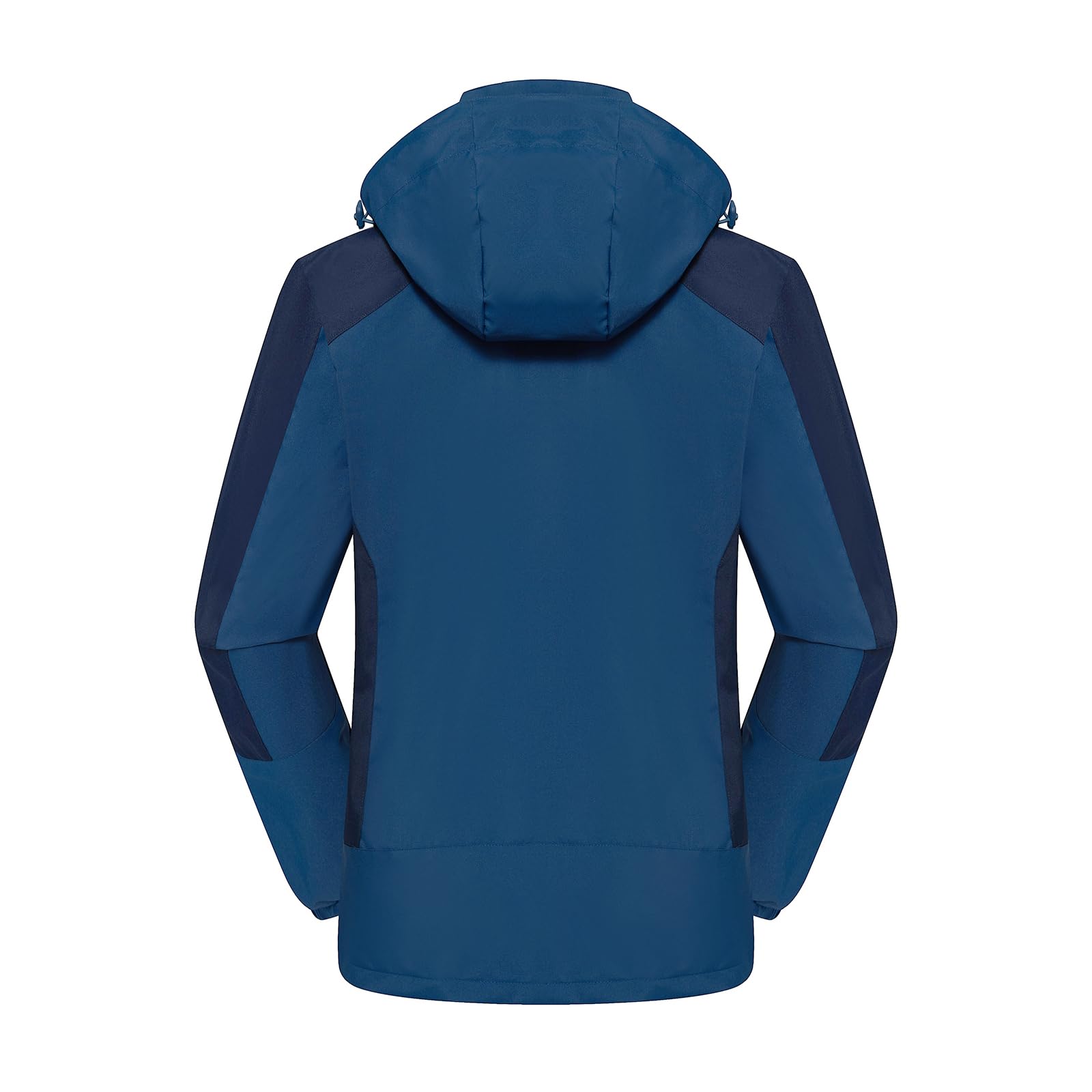 Veste de Pluie Imperméable en Plein Air Pour Hommes Doublure en Maille Respirante Manteau de Randonnée Combinaison de Pluie Coupe-vent Avec Capuche Amovible et Poche Zippée