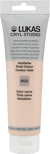 Lukas CRYL Studio Artist - Pintura acrílica, color rosa melocotón, tubo de 4.2 fl oz, pinturas acrílicas de alto pigmento para pintura en lienzo,