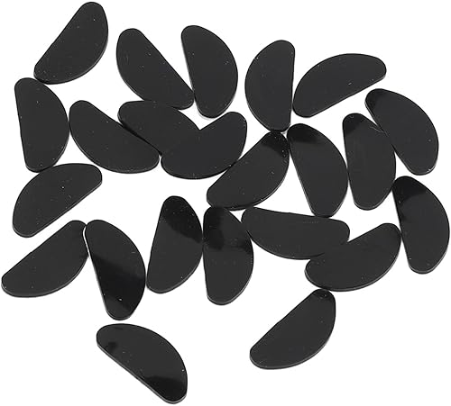 Almohadillas de silicona suave para la nariz con adhesivo antideslizante, 10 pares para marcos de plástico completos, tamaño universal, fácil de
