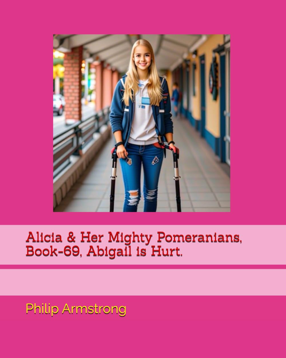 Alicia & Her Mighty Pomeranians, Book-69, Abigail is Hurt.