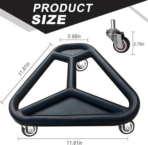 Miniatura 2 de HOTWAVE Rueda de rodillo de abdominales para entrenamiento de núcleo, equipo de ejercicio abdominal extra ancho para abdominales, brazos y espalda,