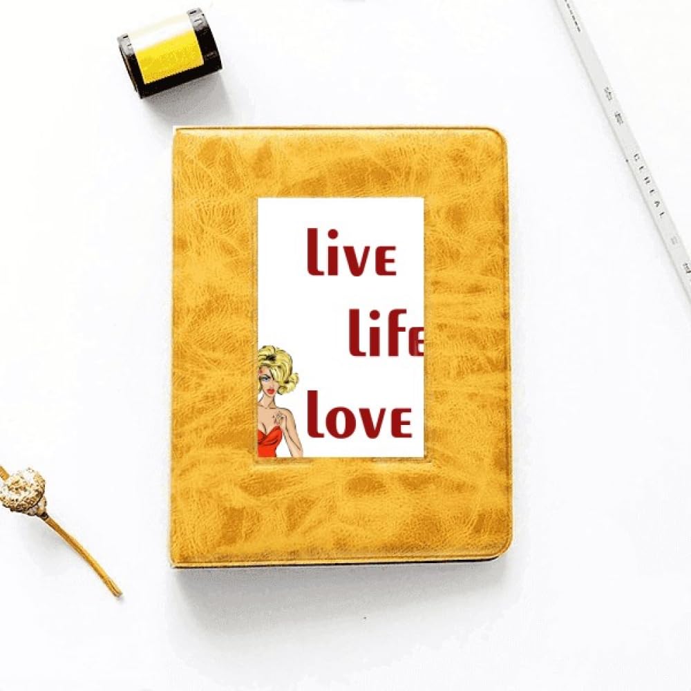 no/no Live Life Love Art Deco Fashion Photo Album Family Wedding Picture 4x6