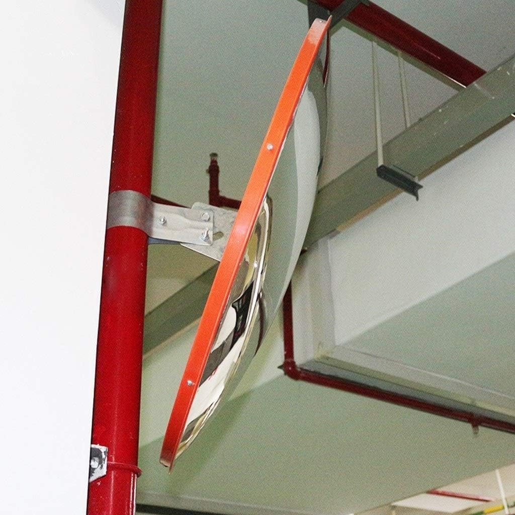 80cm ガレージ安全ミラー、PC 視野拡大 広角レンズ 【ドーム】 歩道交差点ブラインドスポットミラー 高速道路交通