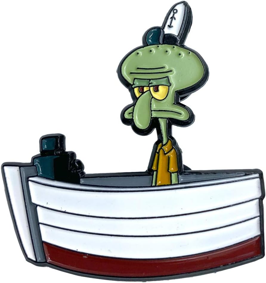 Zen Monkey Studios Spongebob Squarepants - Squidward at Work - 1.75" Official Collectible Pin