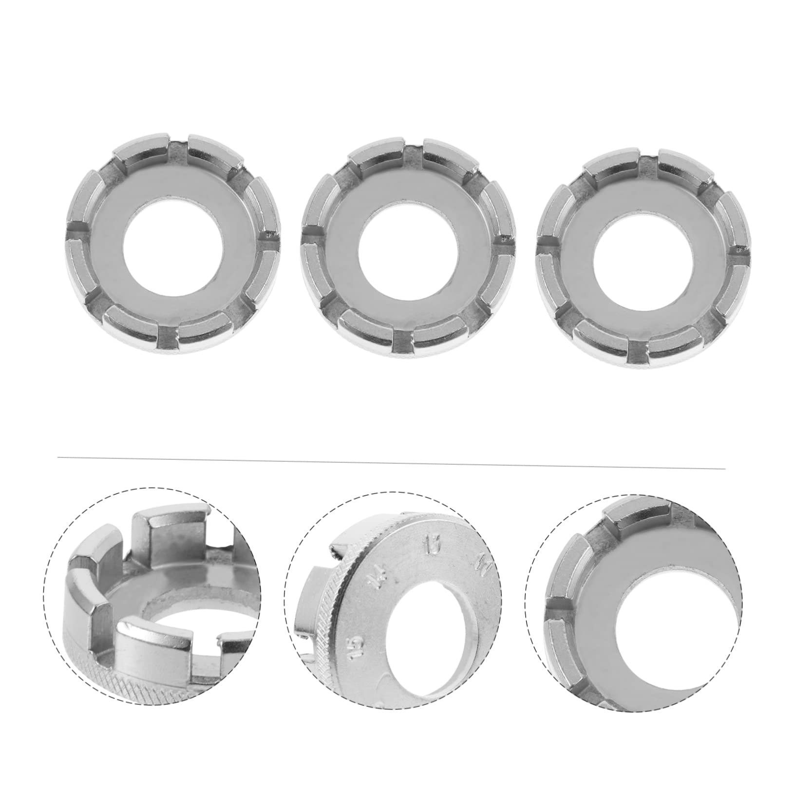 GOOHOCHY Cycling Tool 6pcs 8 Way Bike Spoke Wrench for Bike Keys Easy to Carry Identify Size Groove