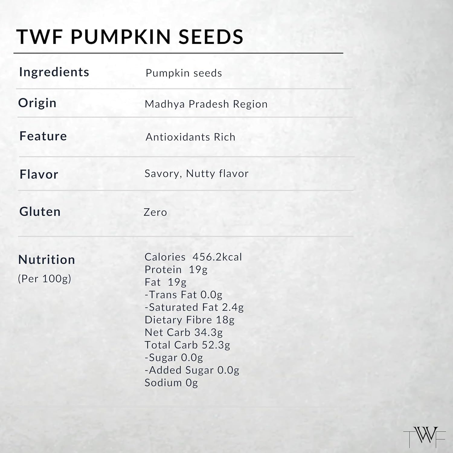 TWF Virgin Pumpkin Seeds | 500g | AAA Grade Seeds for Eating | High Protein, Fibre & Magnesium | Raw | Unroasted | Unsalted | Highest Natural Potency | Resealable Pack | Healthy Diet Snacks 3