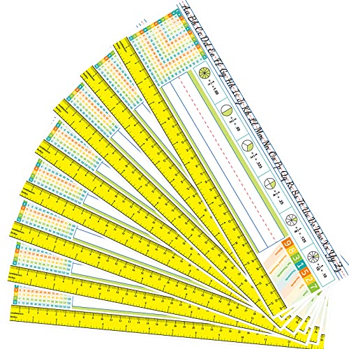 Placas de escritorio de matemáticas tradicionales y manuscrito para alumnos de primaria, 36 uds