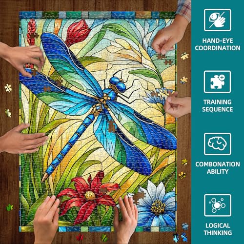 Puzzle Vidrio Efecto Dragón 3D 3 años miniatura 3