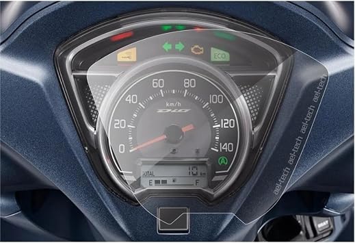 Honda Dio Kilometre G sterge  le Uyumlu 9H Nano Ekran Koruyucu Film 2020 2024, effaf