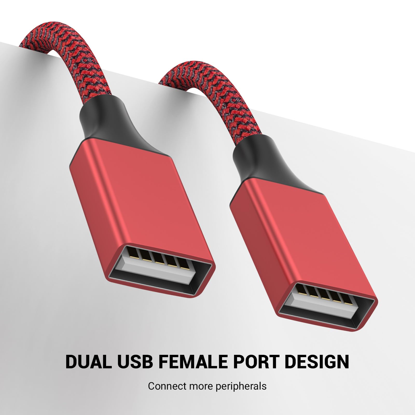 Répartiteur USB 3 en 1, câble d'extension mâle A vers 3 femelles, répartiteur USB Y prend en charge le chargement et le transfert de données pour TV/PC/ordinateur portable/MacBook/clavier/PS4
