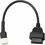 OBD2 OBDII Câble de diagnostic 6 Épinglez à 16 Adaptateur Pin Compatible avec Suzuki Motorcycle