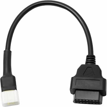Delphi Motorcycle OBDII 6 Pin to 16 Pin OBD2 Diagnostic Adapter Compatible with Motorcycle