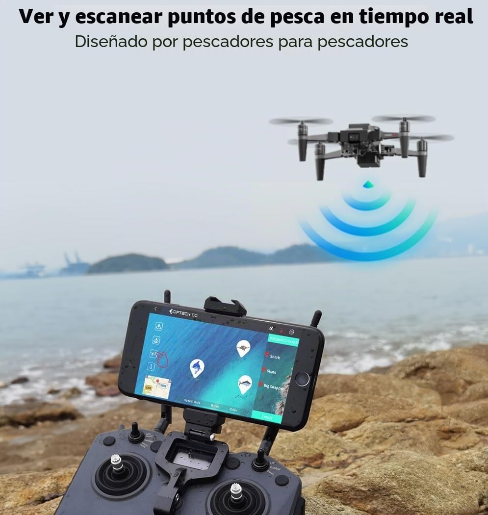 Dron impermeable de pesca con liberación de cebo, juguetes RC mini dron plegable con cámara 4K para el mar