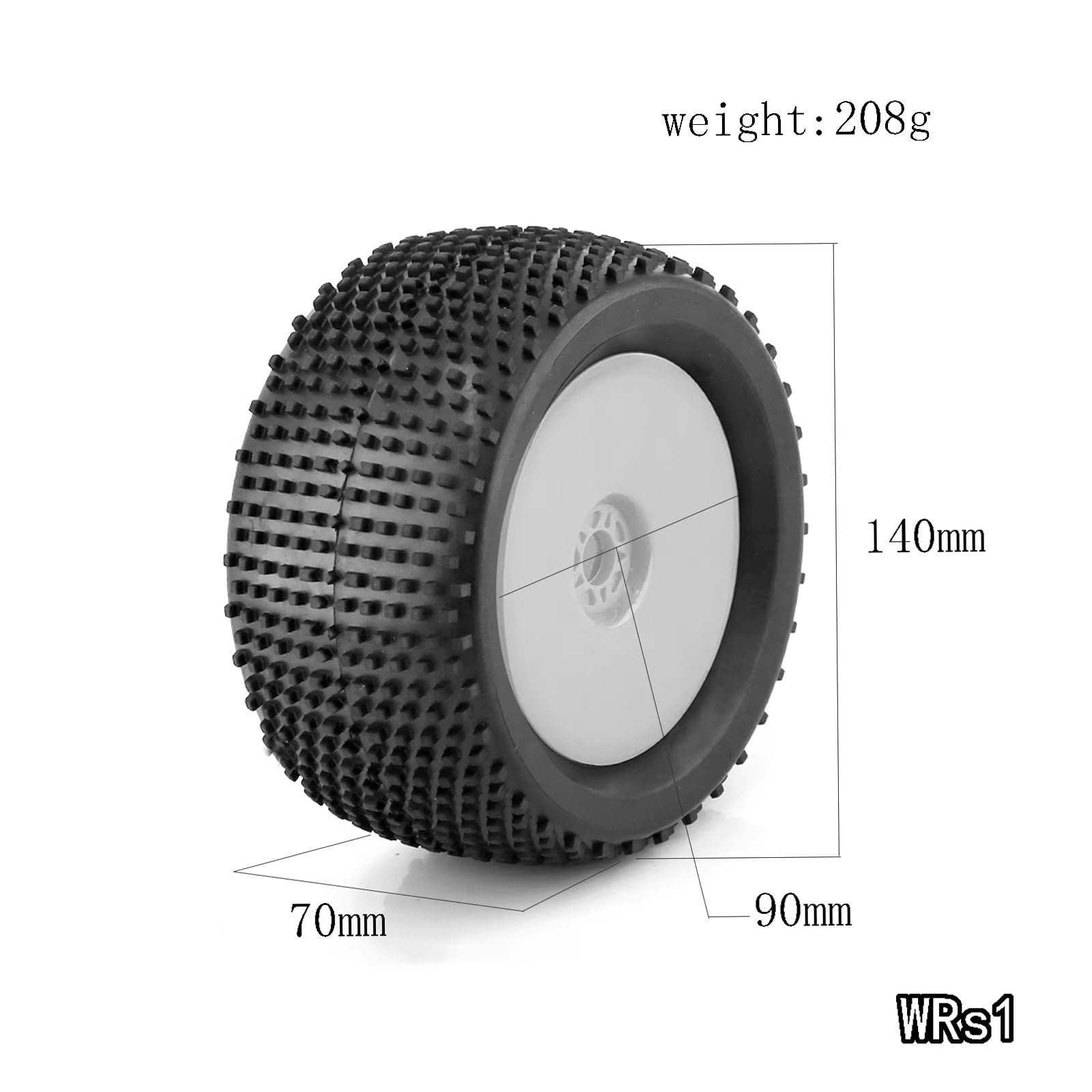 para Arrma para Kraton para Typhon 6S 3S para Talion para Buggy para Racing 1/8 Neumáticos Camión OD 5,51 "Ruedas 17mm Hex Car RC Off Road