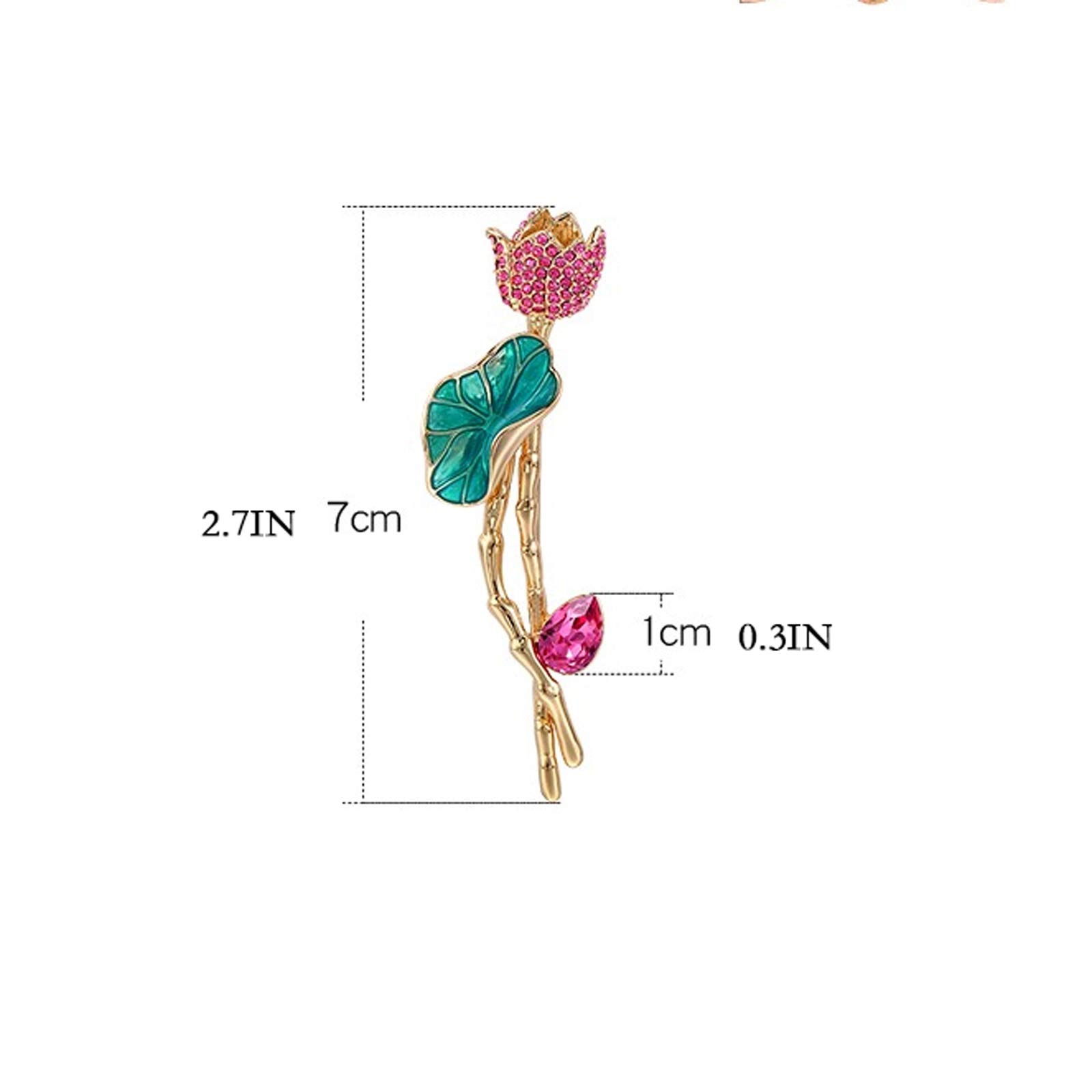 ZHSHYS Broche de Mujer Alfileres Broches de Cristal para Mujer Broche Elegante Abrigo para Chal Accesorios de decoración Joyas Regalos para mamá Broches de