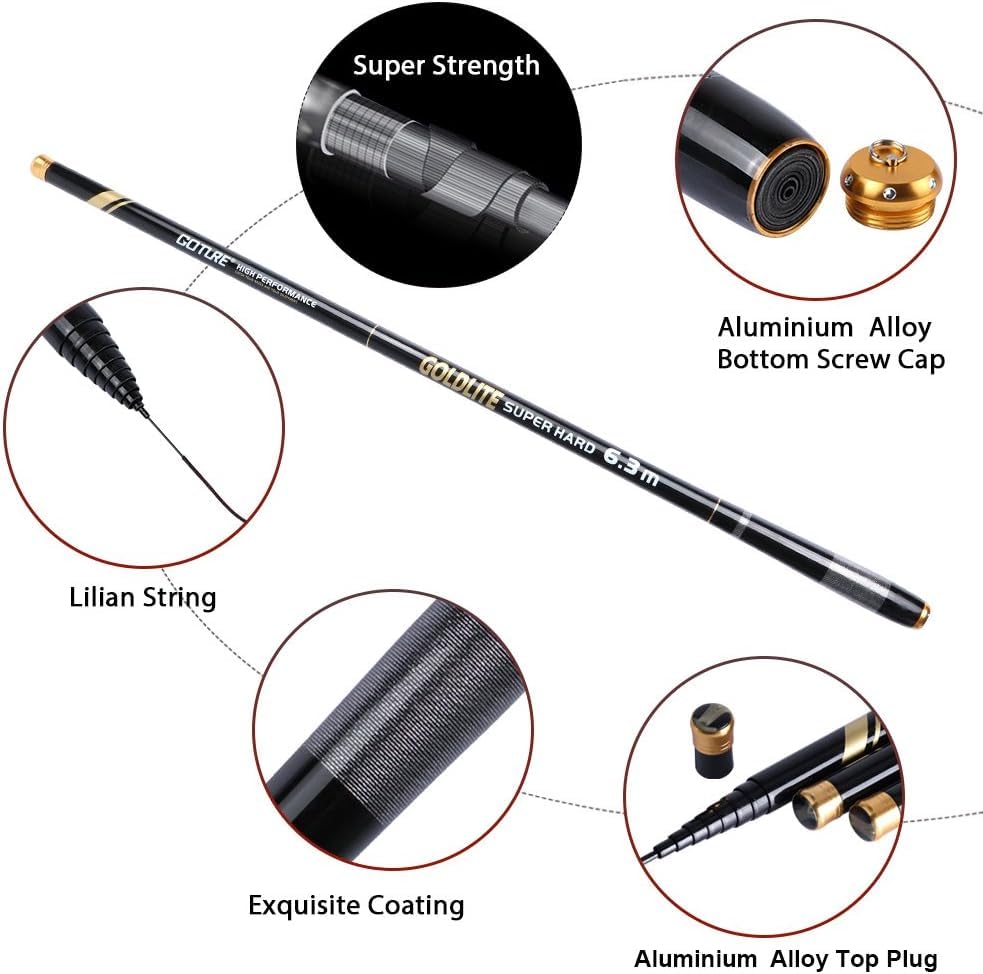 Fly Rod Colapsable Snapklik.com : Goture Telescopic Tenkara Fishing Rod Set, Collapsible ...