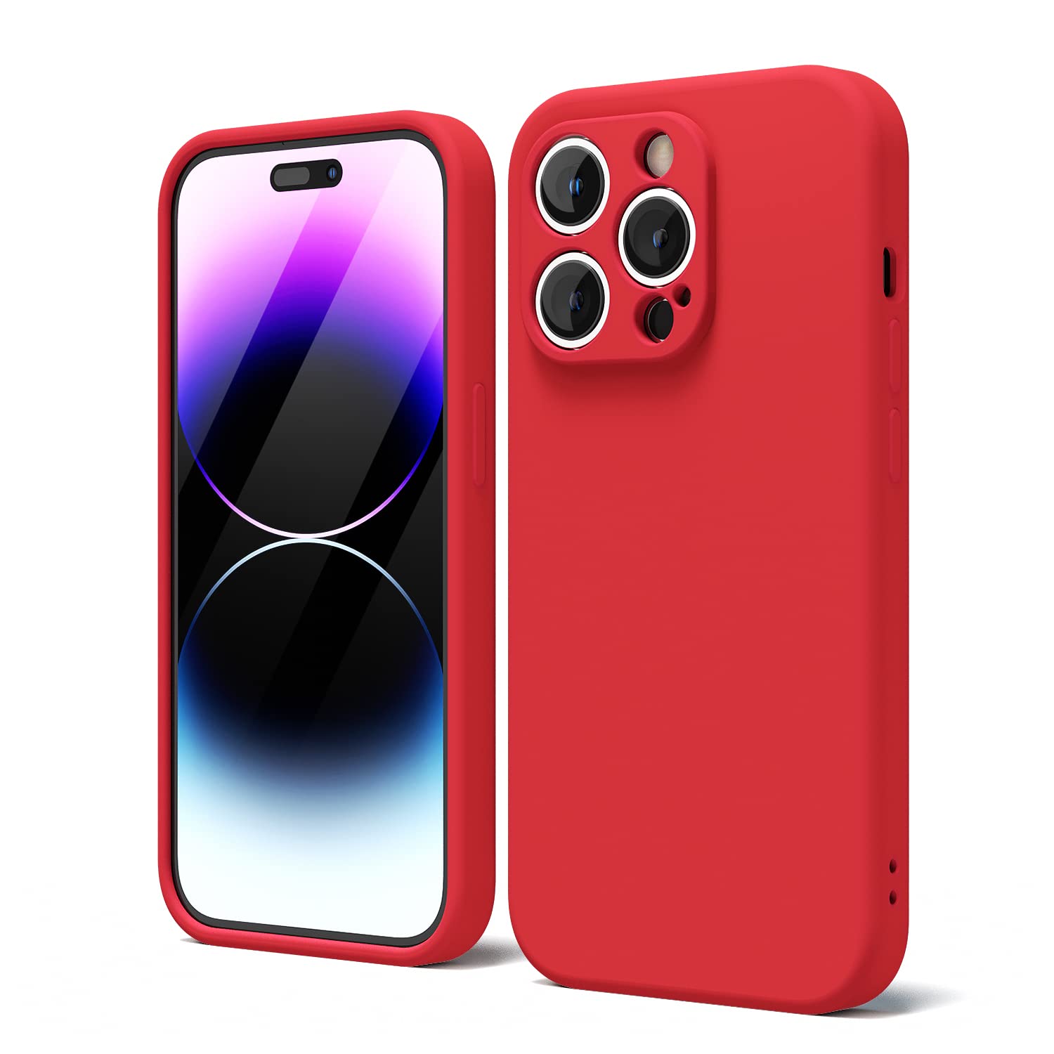 oakxco for iPhone 16 Pro Max Case Liquid Silicone, Soft Rubber Gel Elegant Aesthetic Basic Simple Cover, Cute Thin Slim TPU Matte Solid Color Plain Smooth Case for Women Girl, Light Pink — view 1002
