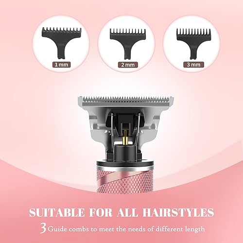 Vista 12 de Ufree Recortadora de pelo y barba para hombres profesionales, afeitadoras eléctricas para hombres, delineadores de precisión de hoja en T, A-Oro