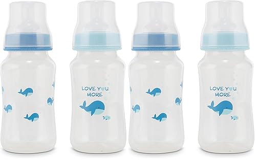 Miniatura 10 de Paquete de 2 biberones de alta calidad, 11 onzas, con forma de reloj de arena, divertidos estampados para niños y niñas, cubierta transparente, sin