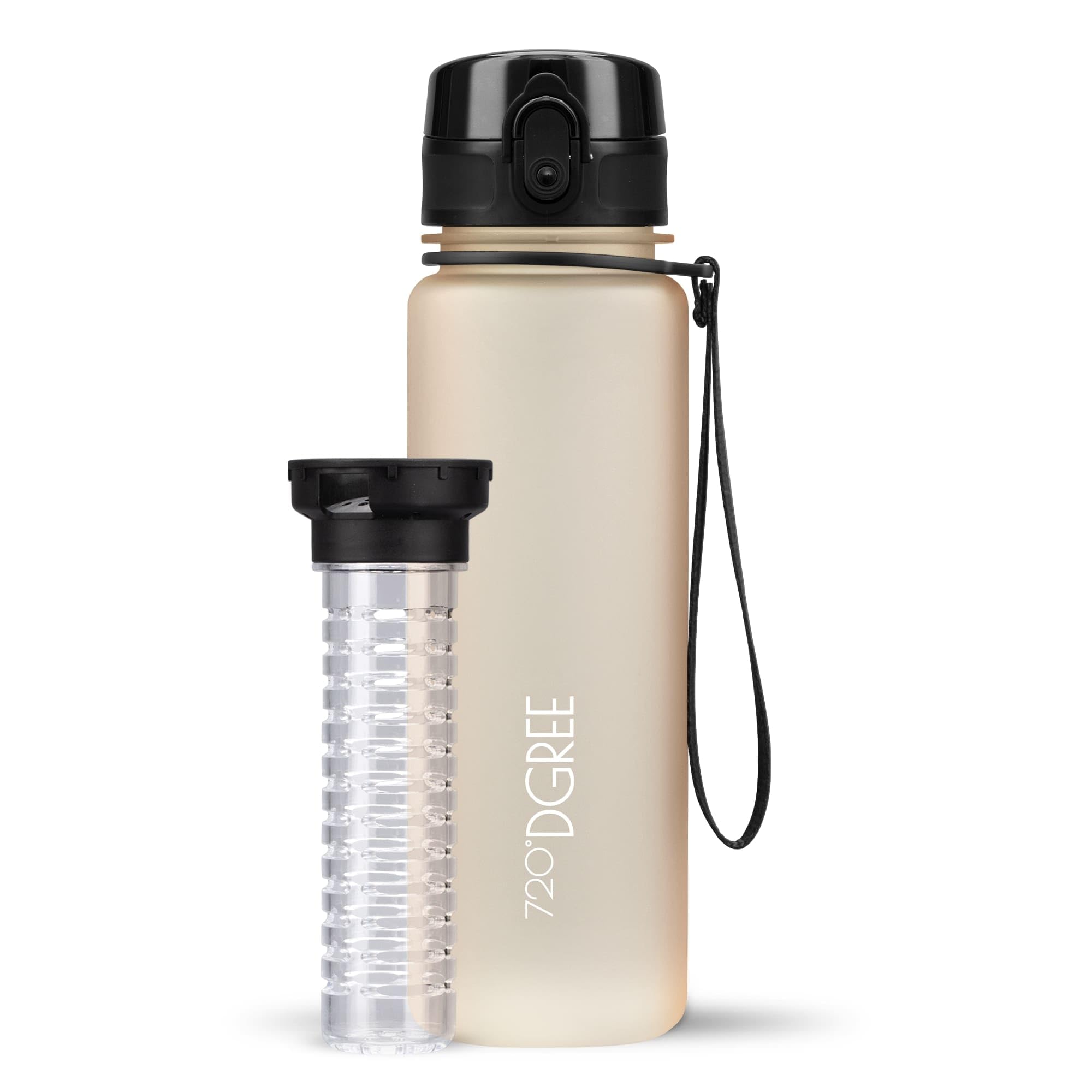 720°DGREE Botella Agua 1 Litro “uberBottle“ - Tamiz-Fruta, softTouch - Sin BPA, Prueba de Fugas, Reutilizable - Cantimplora, Water Bottle ideal para Deporte, Fitness, Gimnasio, Senderismo, Ciclismo — view 249