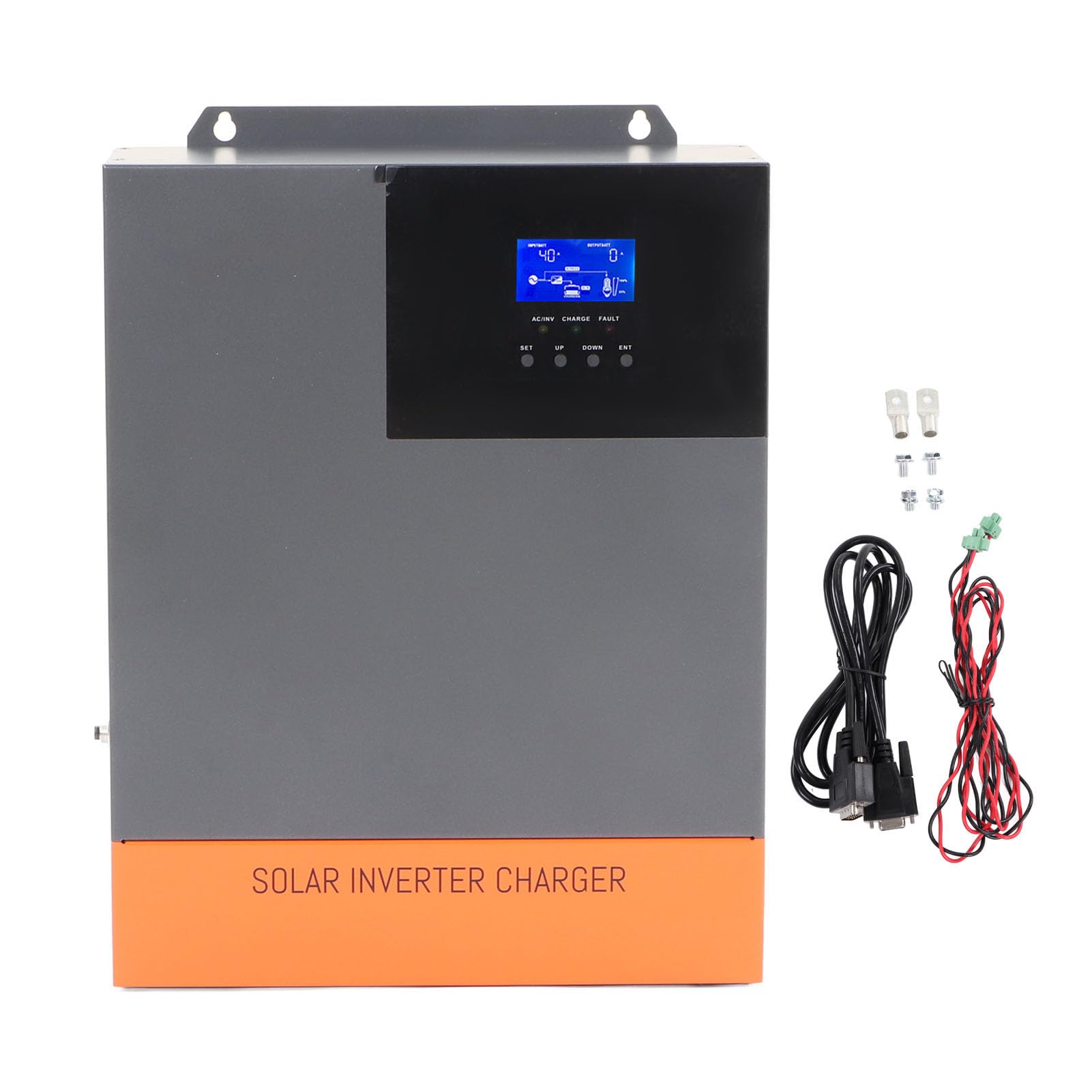 Fafeicy Falownik Solarny, Inwerter Czysta Sinus 5600W 48V z MPPT 80A, do