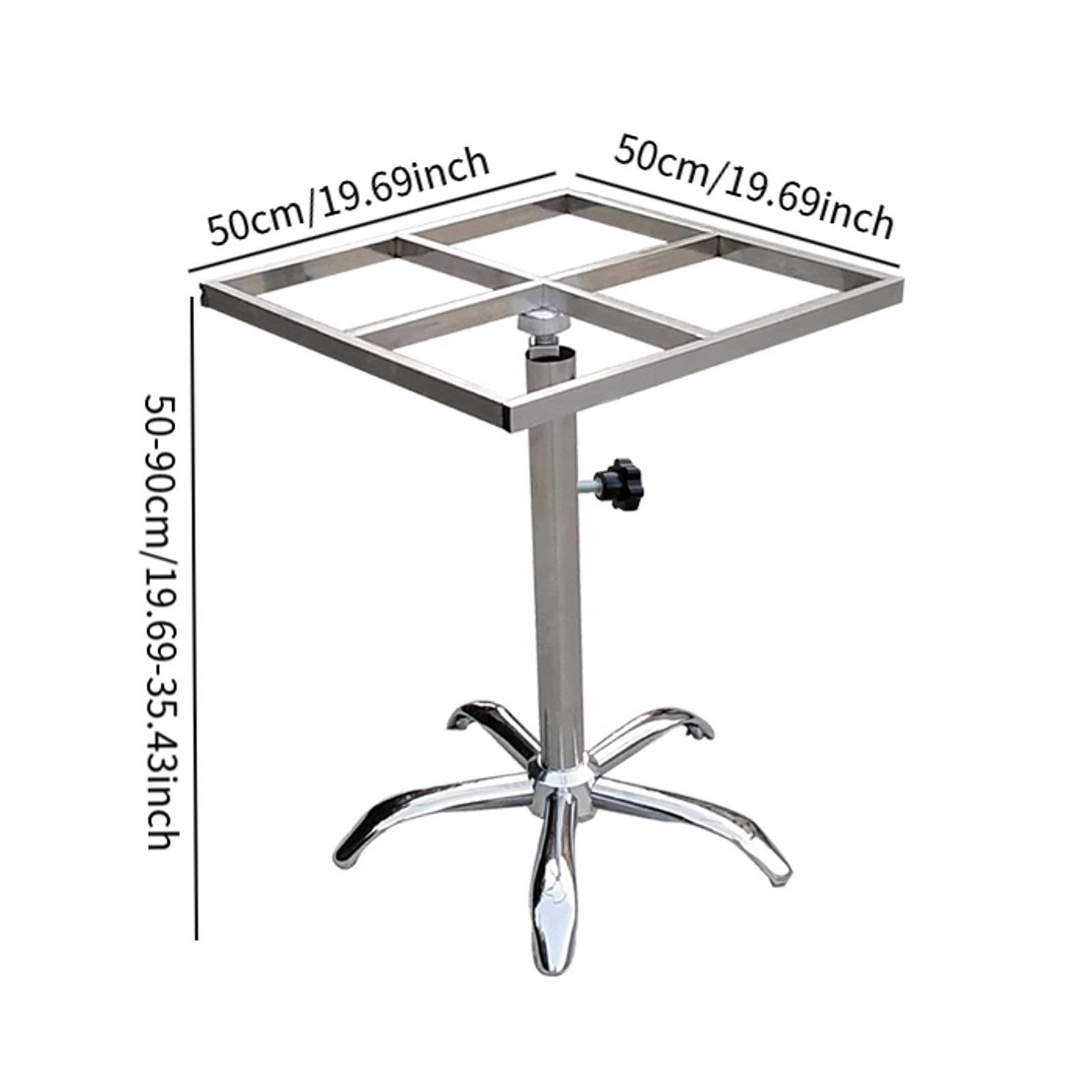Rastrelliera per Vernice Girevole con Ruote, Supporto per Vernice Regolabile in Altezza, Tavolo per Verniciatura a Spruzzo per Porte E Carrozzeria Del, come descritto, Quadrato 500mmx500mm