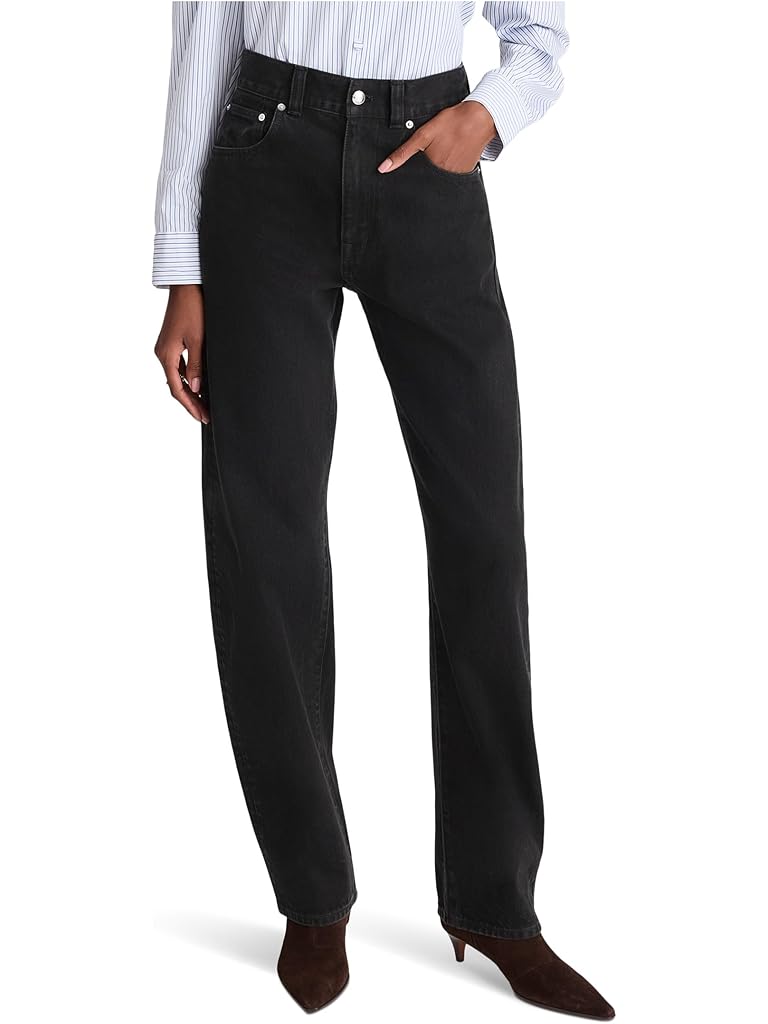 Black Madewell Balloon Jean In Black Frost