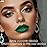 evpct 2Pcs Emerald Forest Green Matte Liquid Lipstick Lip Gloss Stain and Retractable Lip Liner Makeup Set for Women Long Lasting Waterproof 24 Hours Lipstick labial mate larga duracion 24 48