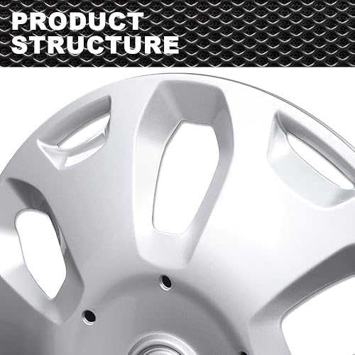 Miniatura 3 de CNNELL 1 tapacubos de 15 pulgadas para llanta completa compatible con Ford Transit Connect Van 2010-2013 9T1Z1130A, 9T161130AA, 1 unidad