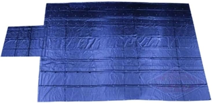 US Cargo Control Heavy Duty Lumber Tarp - 20 Feet x 28 Feet with 6 Foot Drop and Flap - Strong and Reliable Protection for Your Flatbed Trailer Cargo - 18 Ounce Blue Trailer Tarp