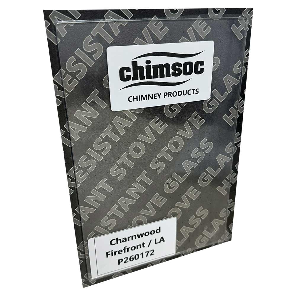Chimsoc Clear Replacement Stove Glass - Charnwood Firefront/La (260Mm X 172Mm Rectangular)