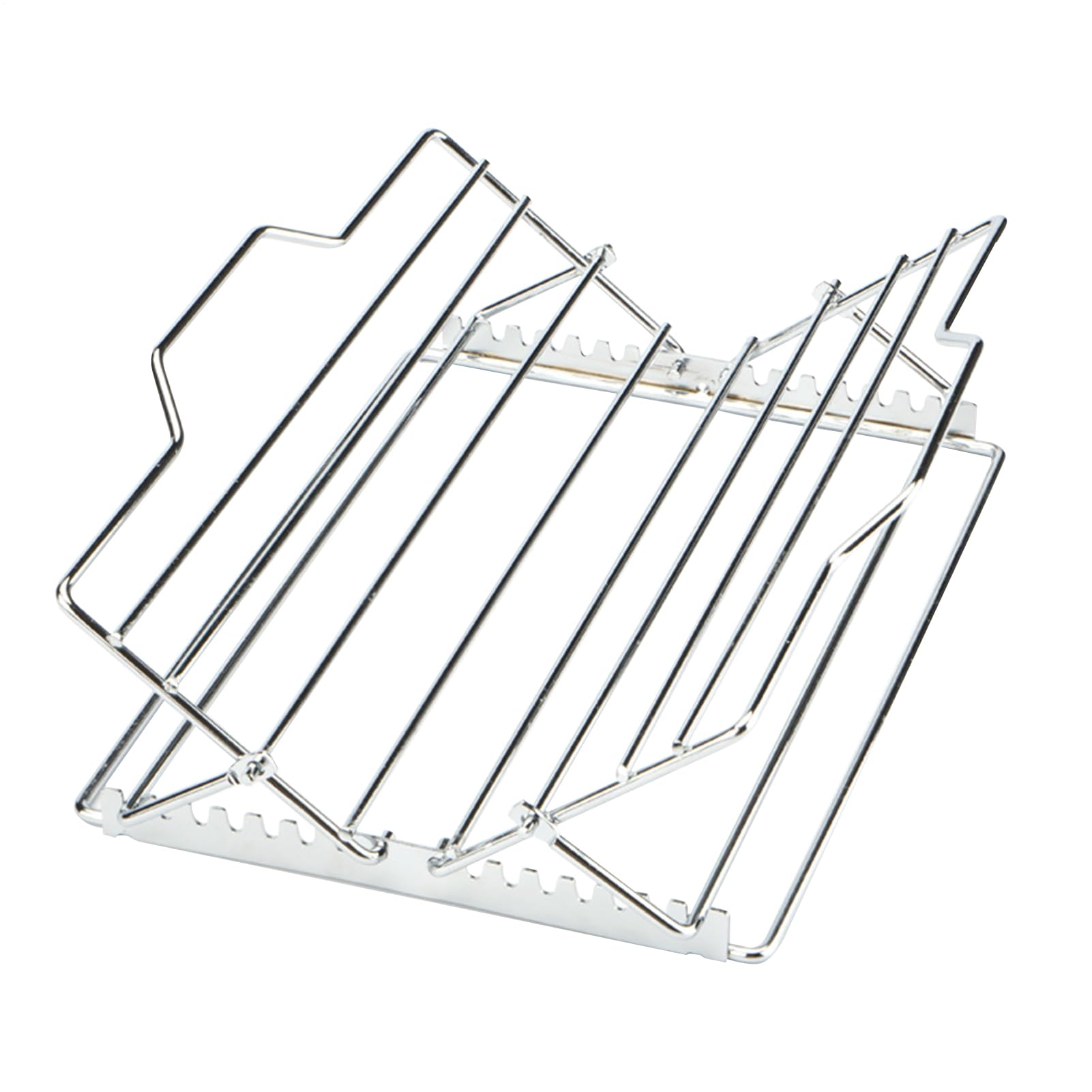 Estante para asar sartenes de acero inoxidable plegable para carne