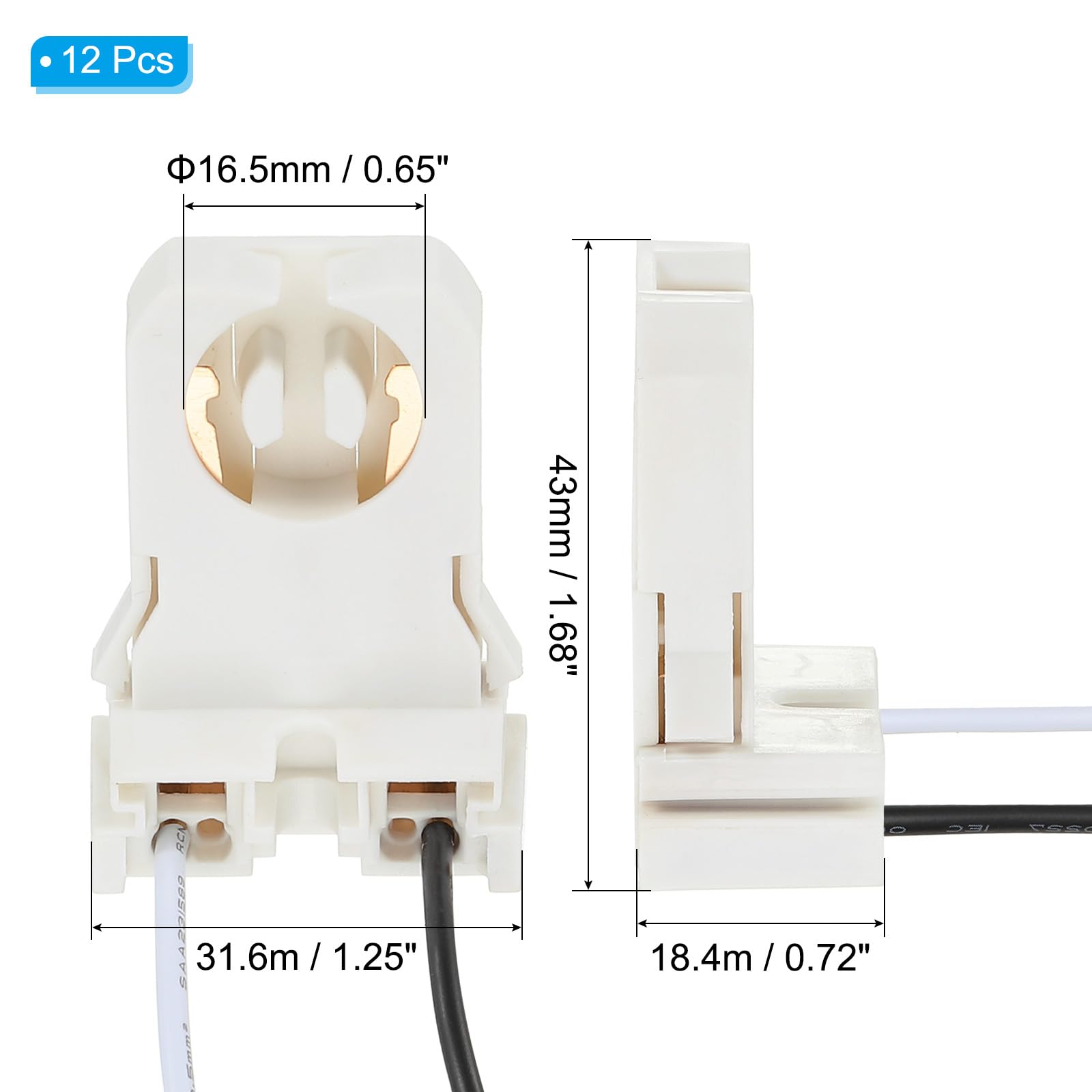 PATIKIL T8 Lamp Holder - Image 2