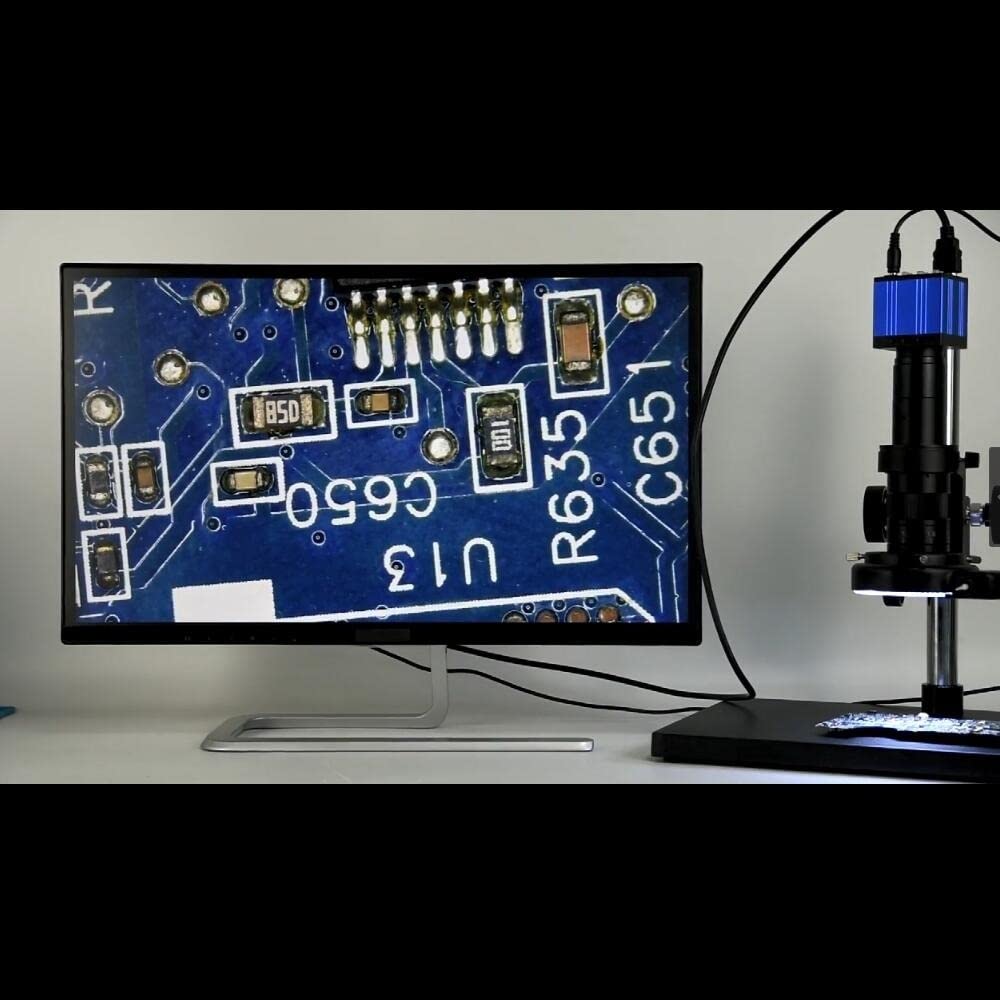 Akcesoria do mikroskopu dla dorosłych 51Mp 1080p Kamera mikroskopowa 180X uchwyt C USB Przemysłowy cyfrowy mikroskop elektroniczny