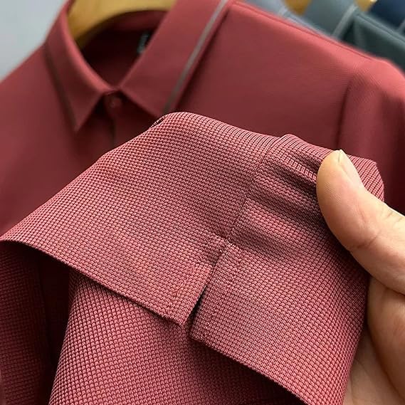 Shirts for Men, Polo Shirt, Fashion Casual Golf Shirts, Slim Fit Short Sleeve Button Polo (4XL,04)